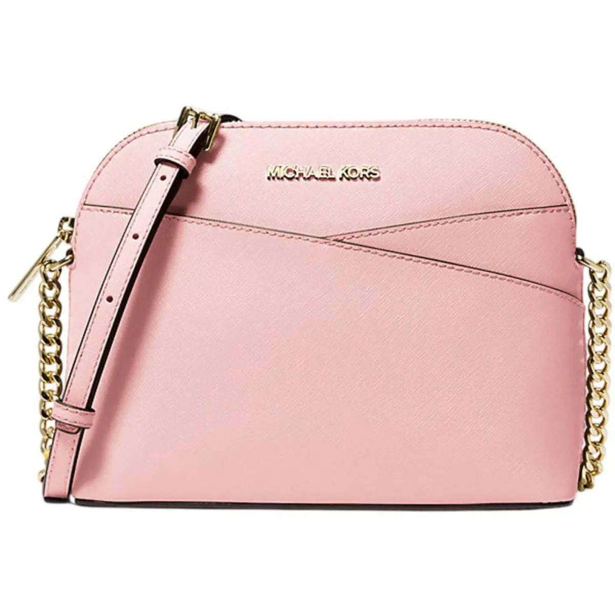 Michael Kors Women`s Crossbody Bag Jet Set Travel Powder Blush 35F1GTVC6T PD BH - Exterior: Powder Blush
