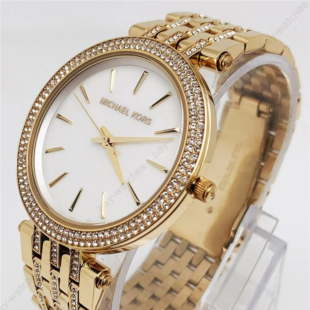 Michael Kors MK3219 Darci Mop Dial Gold Tone Bracelet Fashion Women`s Watch