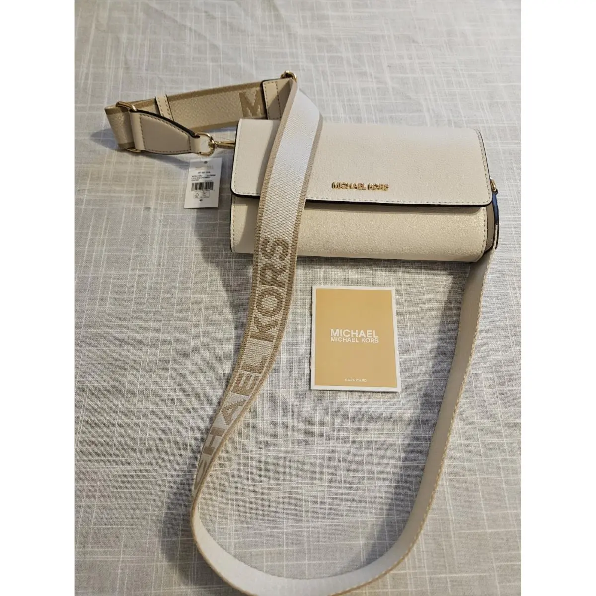 Michael Kors Large Jet Set Crossbody Bag Lt. Cream