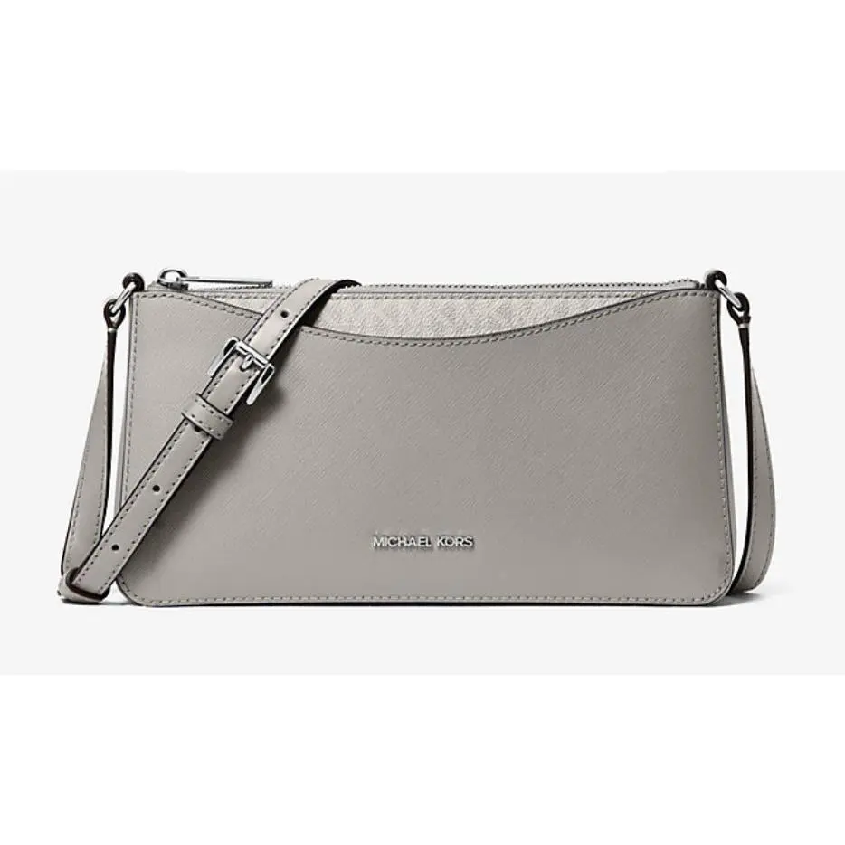 Michael Kors Arden Medium Crossbody Bag Pearl Grey