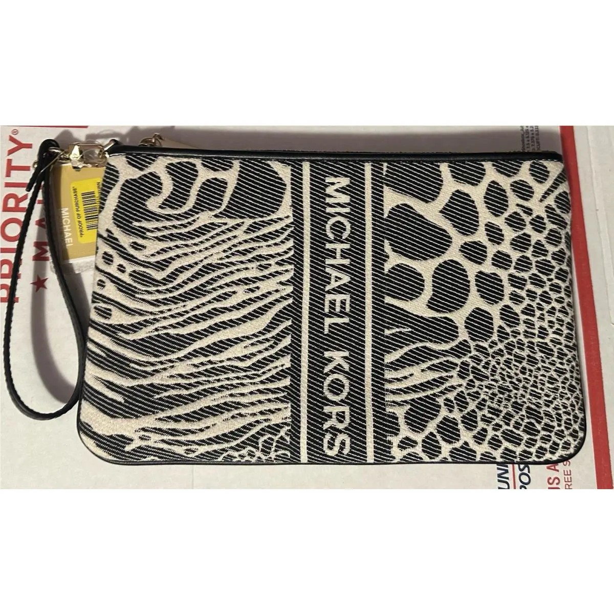 Michael Kors Logo Jet Set Charm Wristlet Clutch