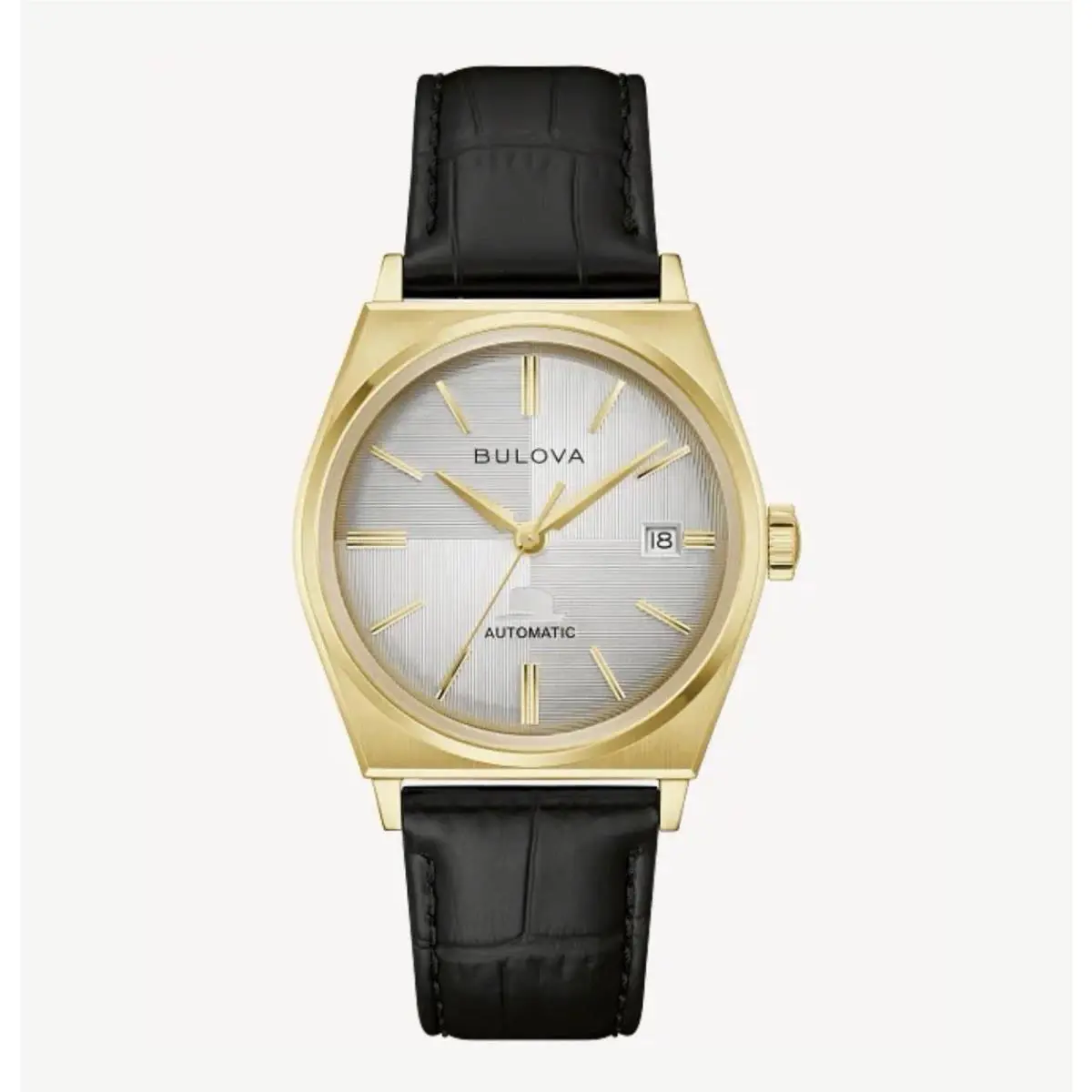 Bulova Nothing But The Best Silver Dial Gold-tone Men`s Watch 97B243