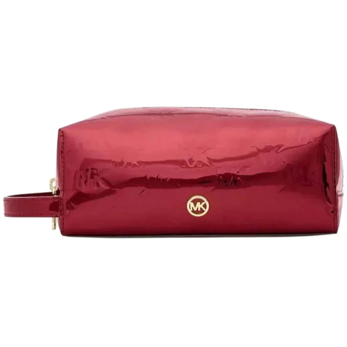 Michael Kors Women`s Travel Kit Jet Set Metallic Logo Cherry 35F5GTFN2O Che - Exterior: Cherry
