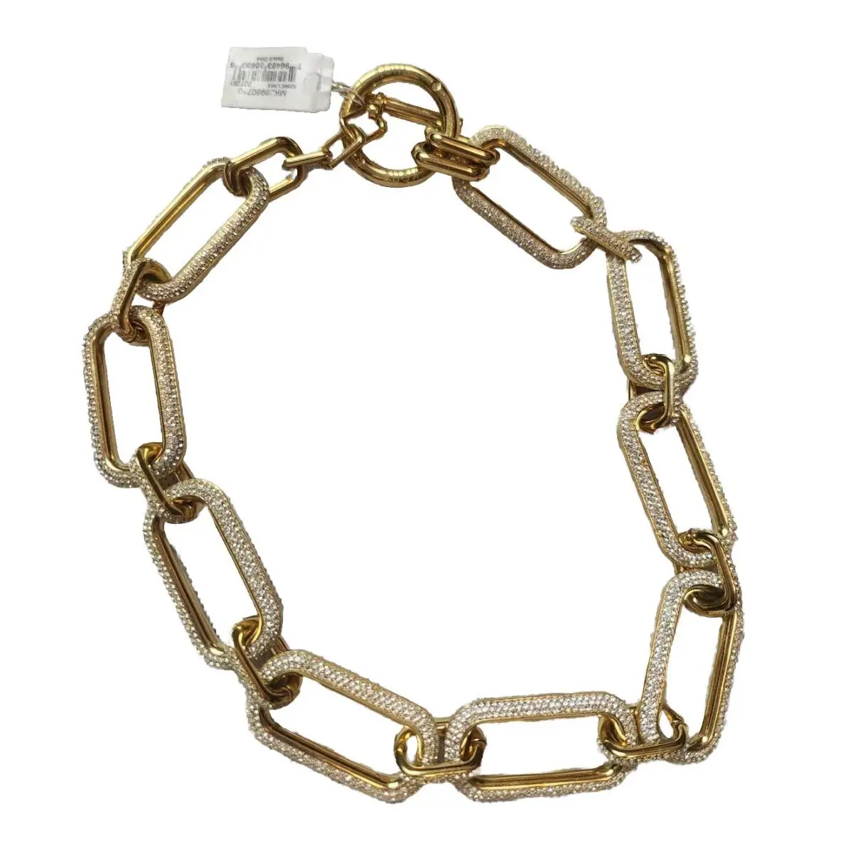 Michael Kors Jewelry Iconic Link Cristal Chocker Gold Tone