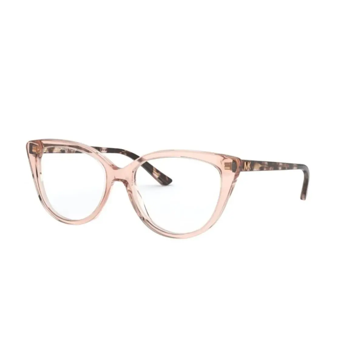 Cat Eye Woman Eyeglasses 0MK4070 3599 52mm Transparent Peach by Michael Kors