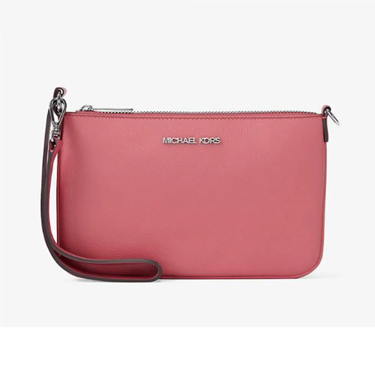 Michael Kors Outlet Jet Set Small Pebbled Leather Convertible Wristlet 35S5STVW5