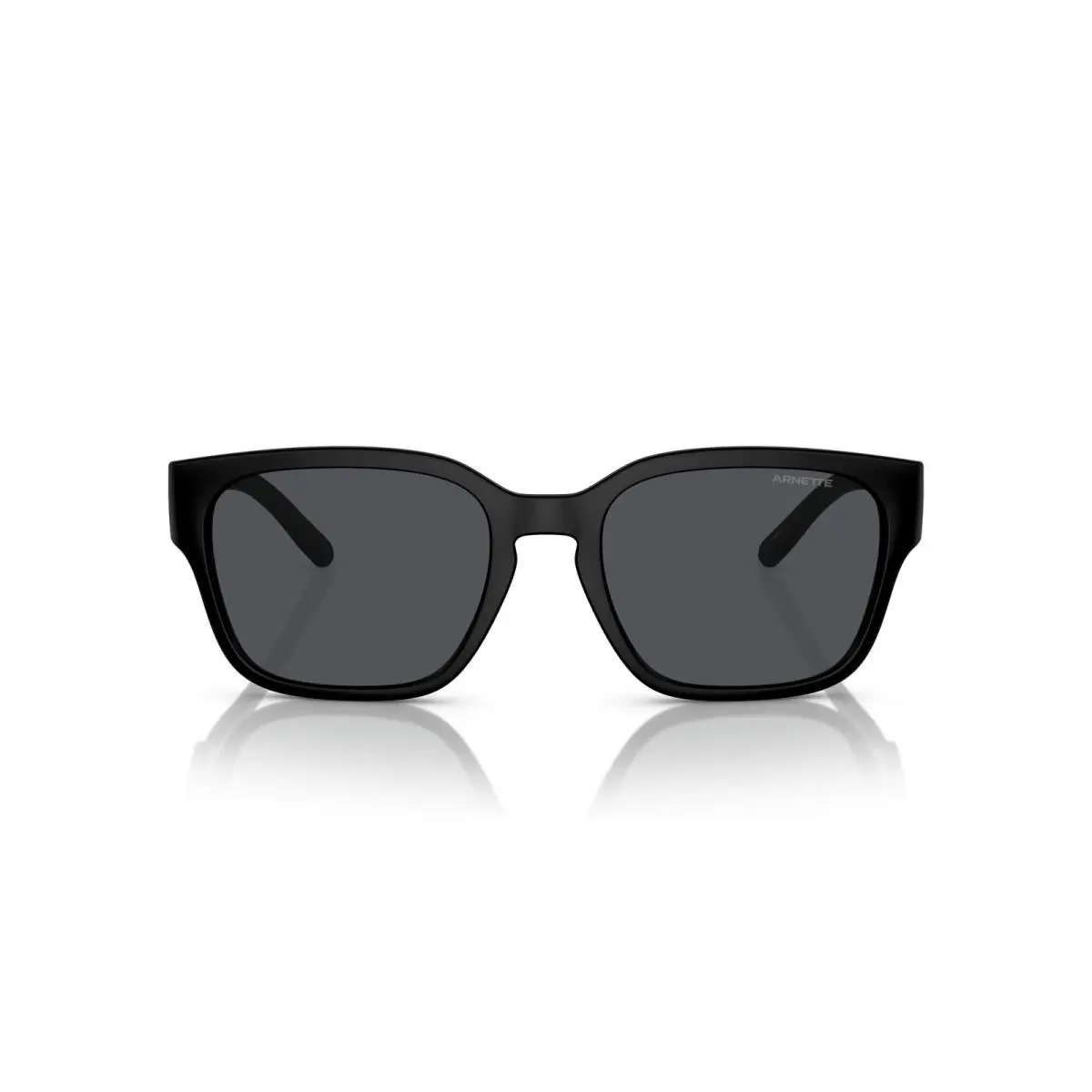 Arnette Man Sunglasses Matte Recycled Black Frame Dark Grey Lenses 54MM