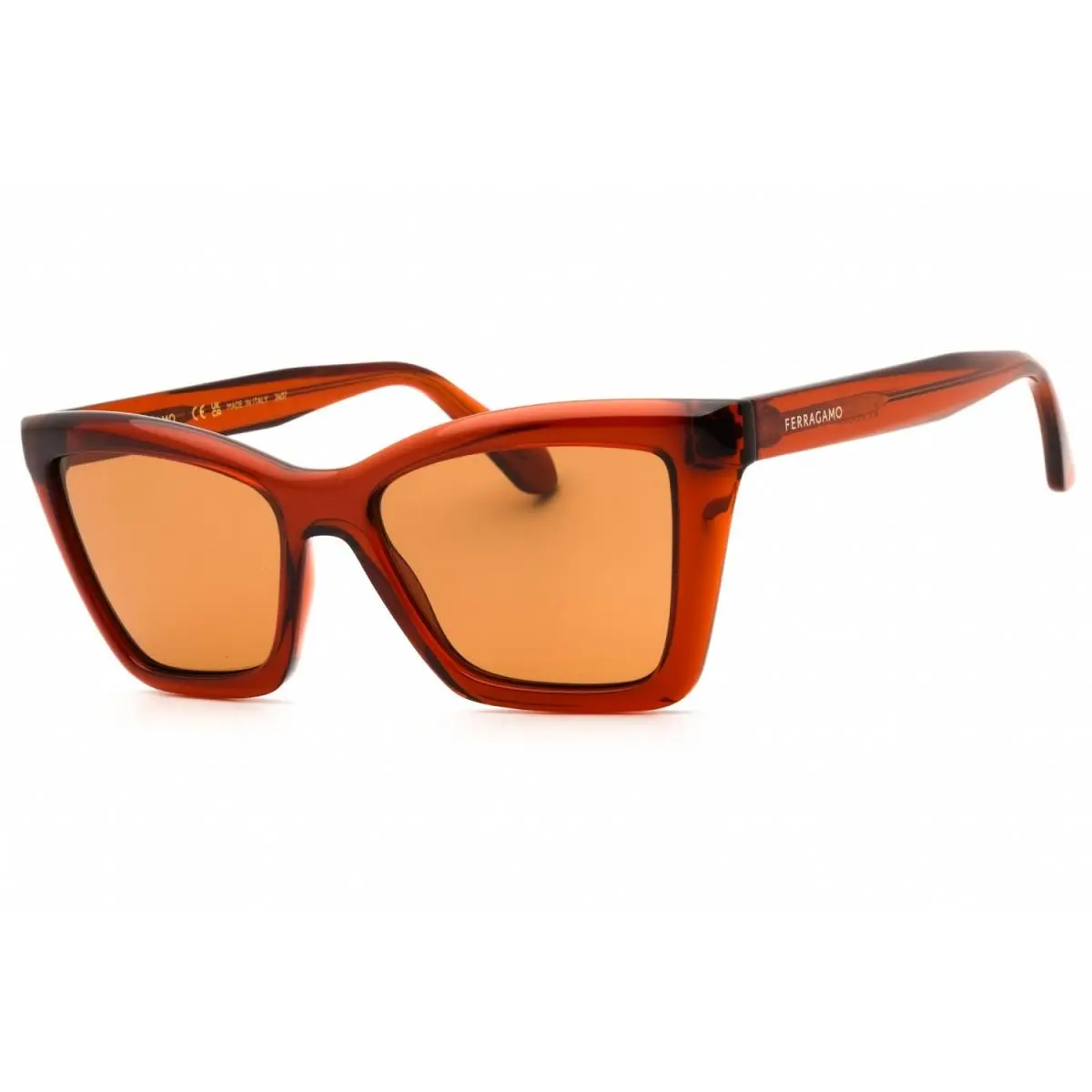 Salvatore Ferragamo SF2039SE 224 Transparent Rust/brown 53-17-145 Sunglasses