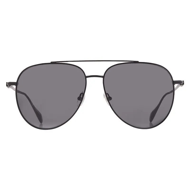 and Authenti  SF308S 002 Matte Black/dark Grey 61-15-145 by Salvatore Ferragamo