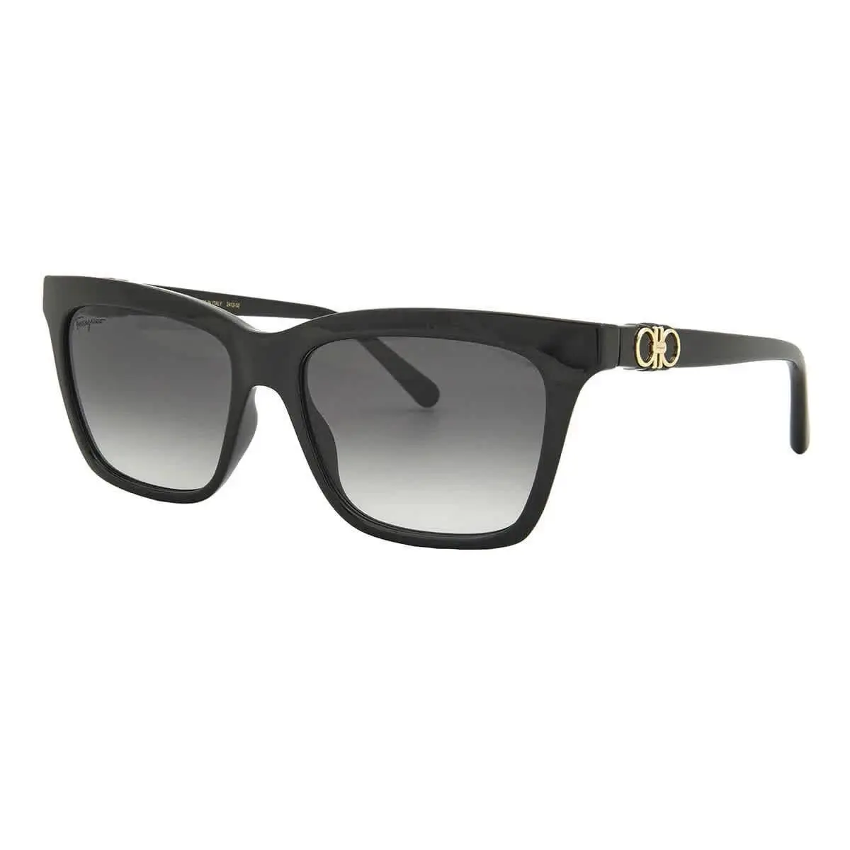 Salvatore Ferragamo SF1027S 001 Black Sunglasses with Grey Gradient Lenses