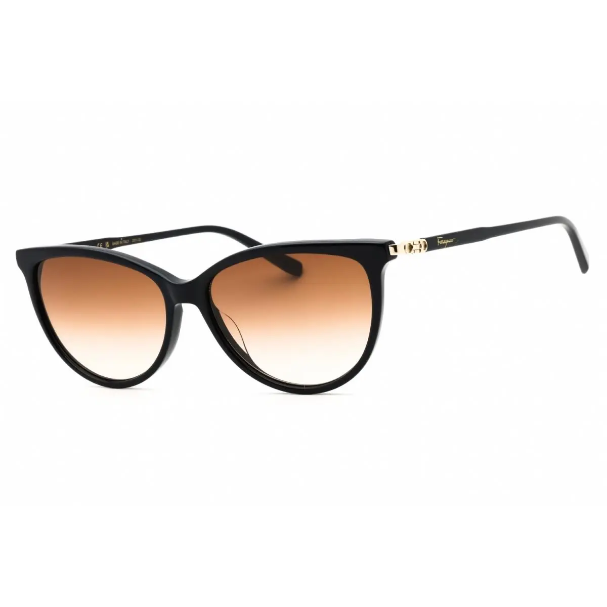 Salvatore Ferragamo SF2870SCP 433 Sunglasses Blue Frame Brown Gradient Lens 55mm