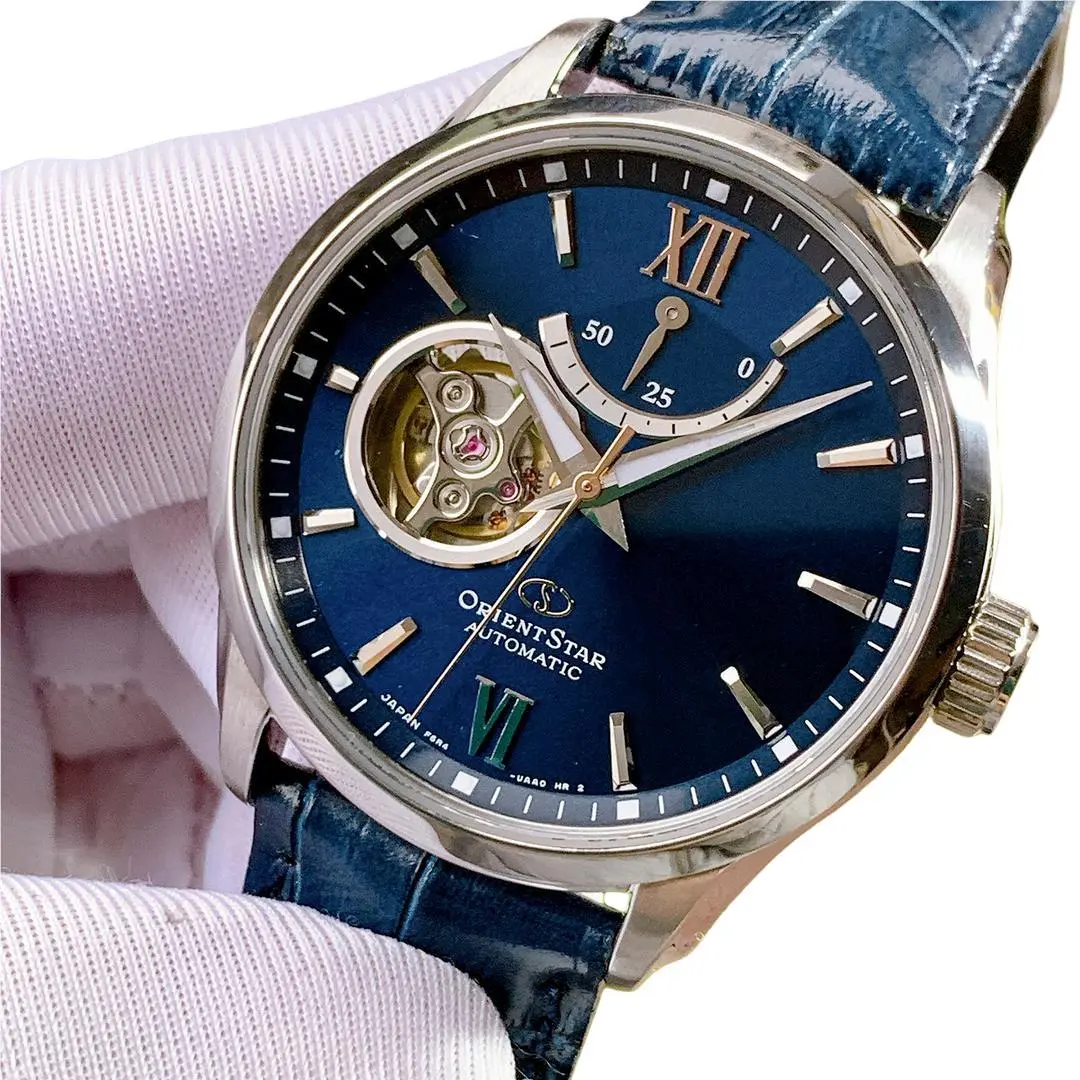 Orient Star Automatic Blue Dial Sapphire Crystal Men`s Watch RE-AT0006L
