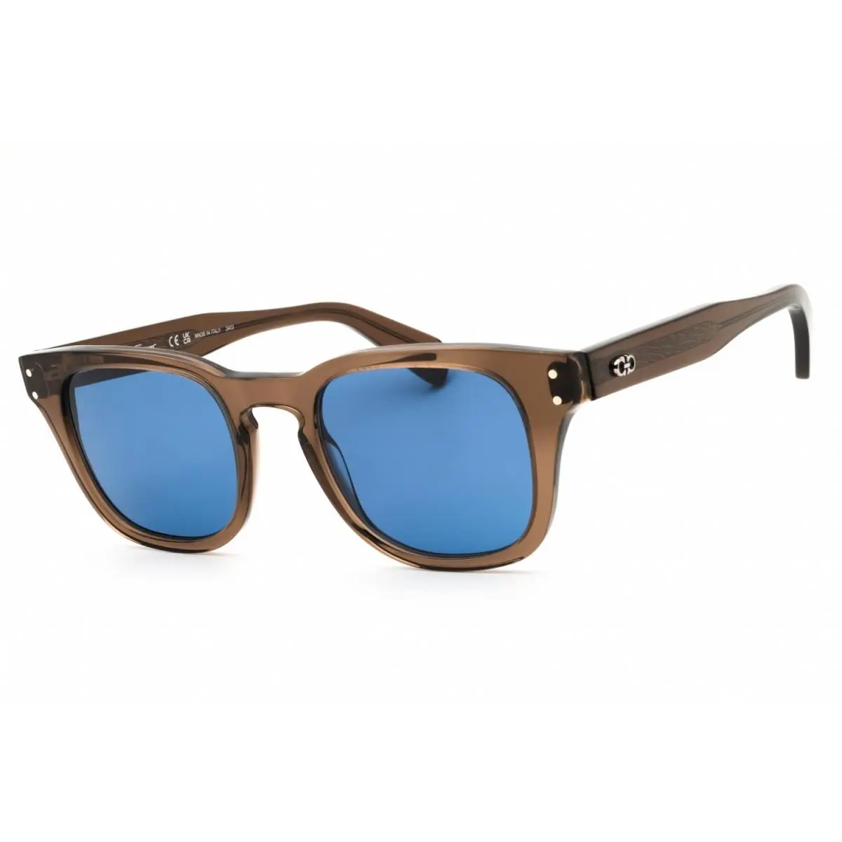 Salvatore Ferragamo SF1057S 232 Brown Transparent/blue 49-21-150 Sunglasses