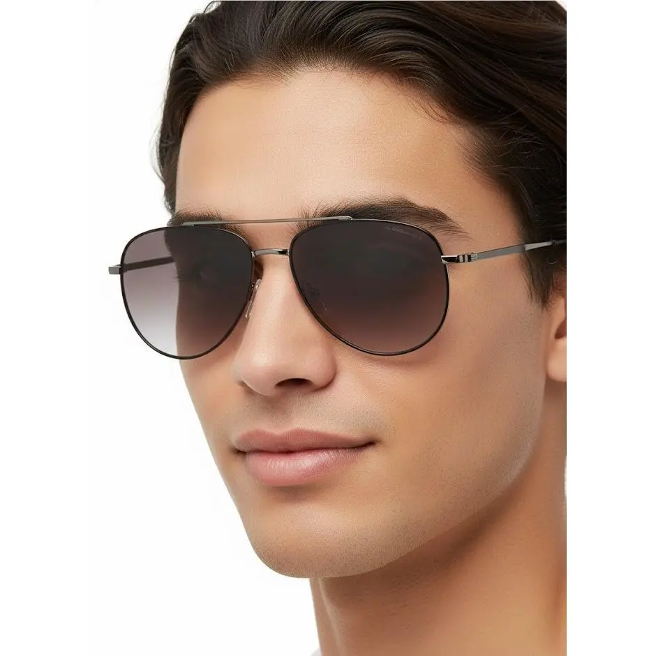 Ferragamo Men Salvatore Ferragamo 58mm Aviator Sunglasses Black/li