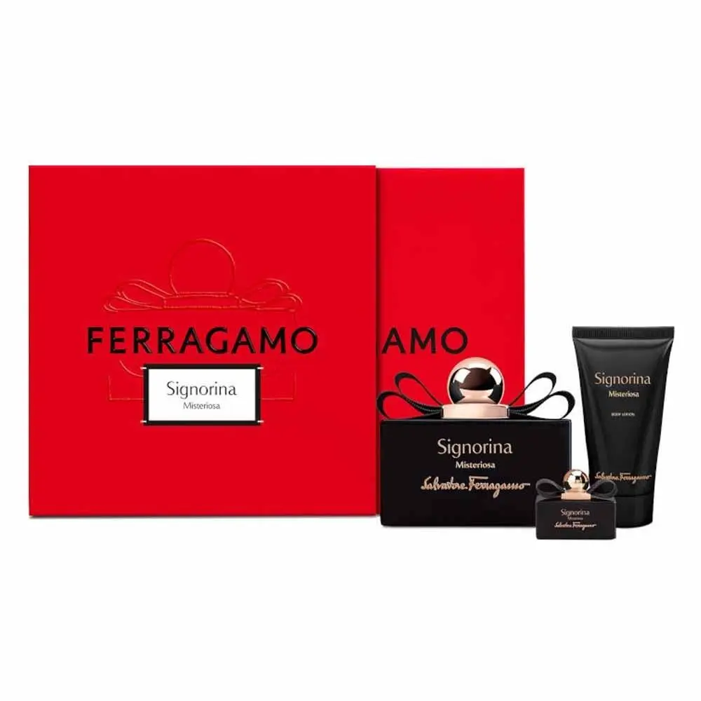 Salvatore Ferragamo Ladies Signorina Misteriosa 3pc Edp Gift Set Fragrances