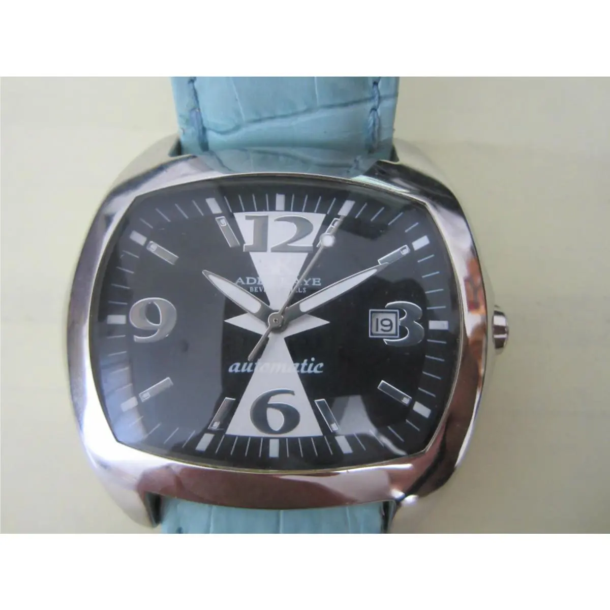 Women`s Watch Automatic 35 Jewels SS Leather AK2010-MB by Adee Kaye
