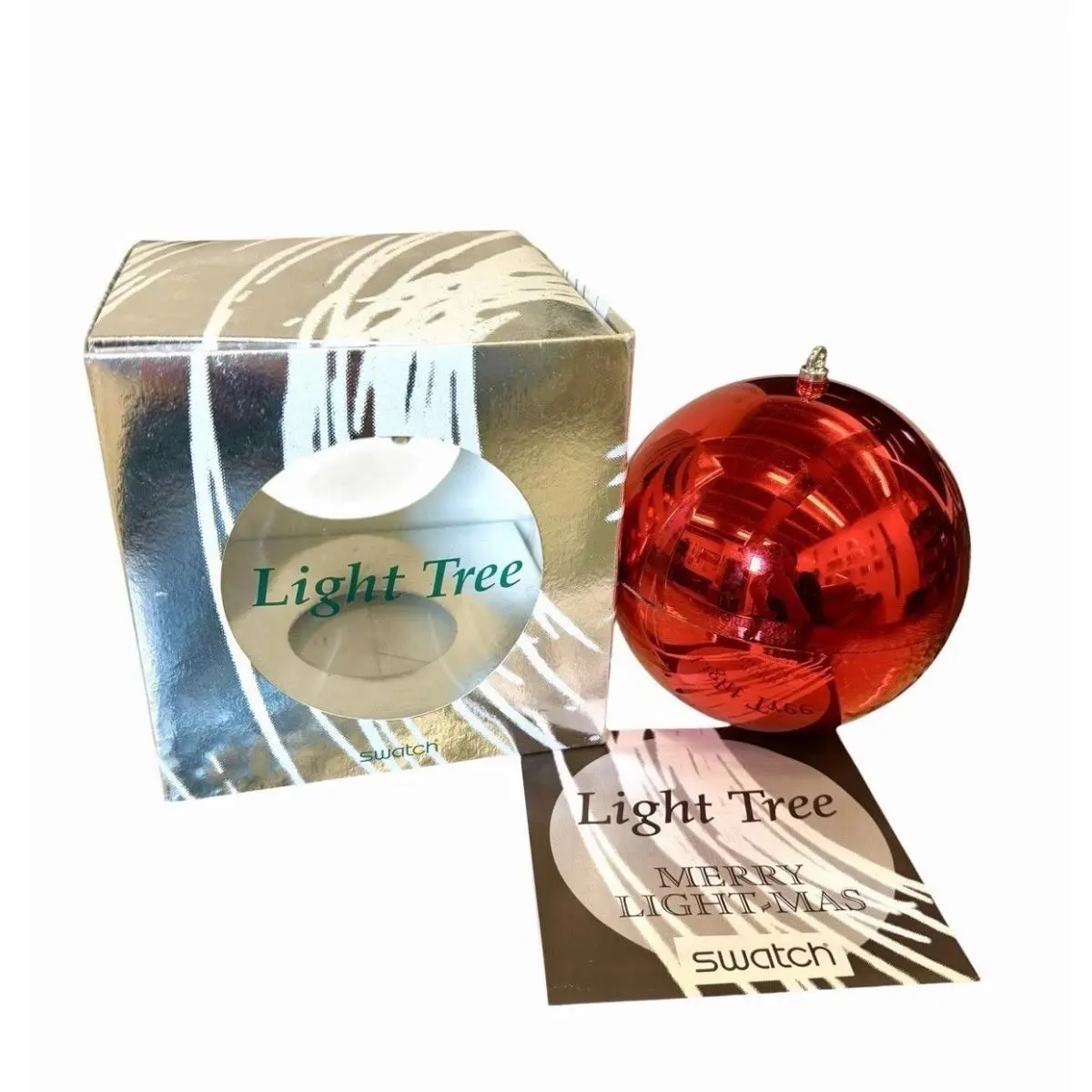 Vintage Swatch Watch GZ152 Light Tree 1996 Christmas Specials Limited Box Set - Dial: Clear, Band: Clear, Bezel: Clear