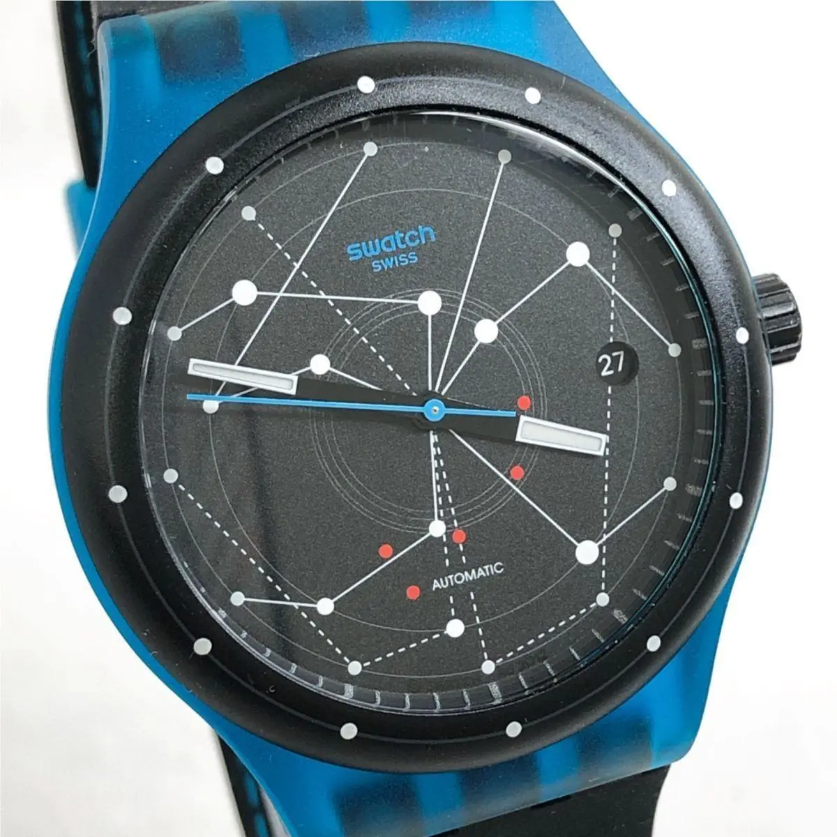 Limited Edition Swatch Swiss Sistem Blue SUTS401 Mechanical Automatic 42MM