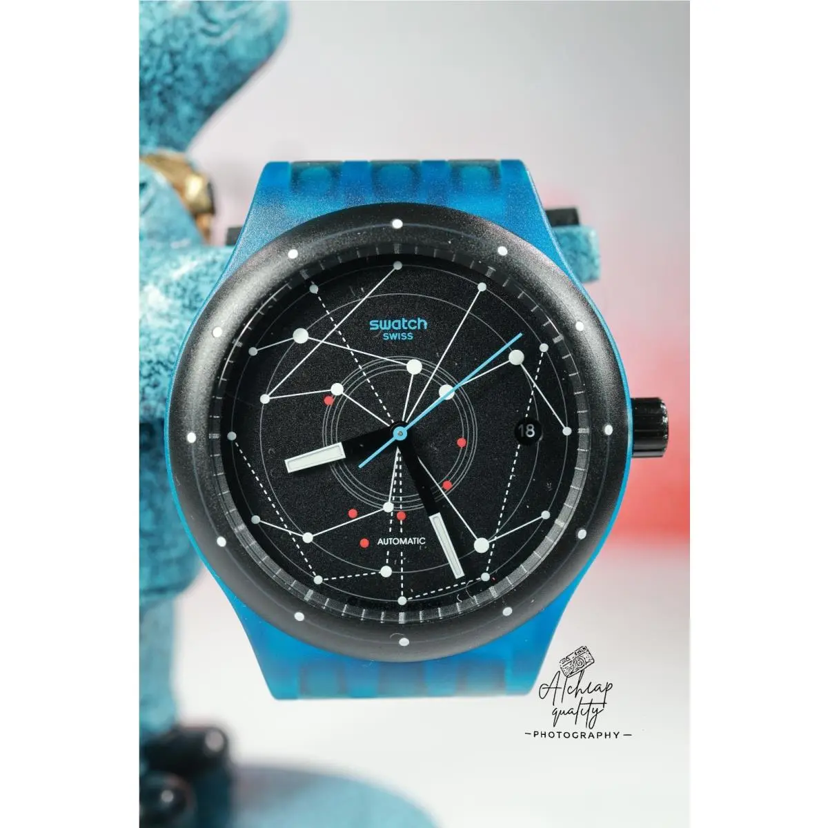 Limited Edition Swatch Swiss Sistem Blue SUTS401 Mechanical Automatic 42MM