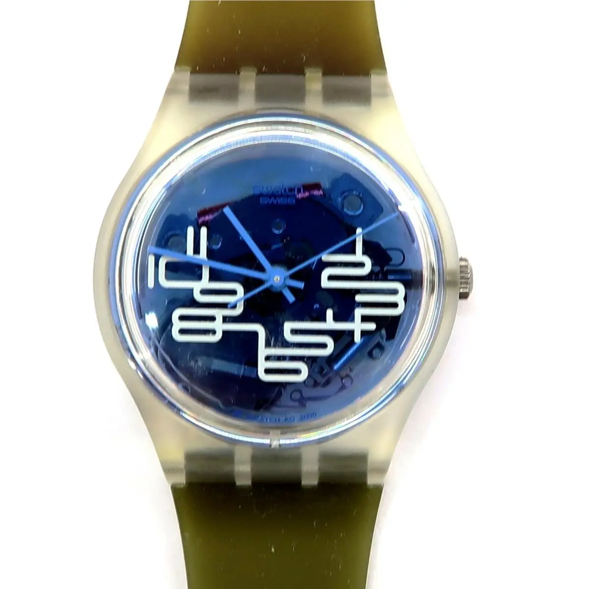 Swatch Watch Missing Twelve GK358 with Case Papers 2001 Battery Gents