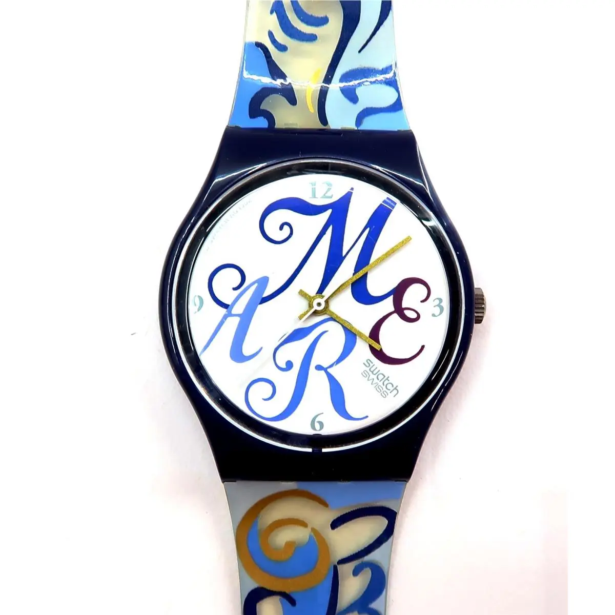 Swatch Watch Algarve GN128 with Case and Papers 1993 Nos Gents