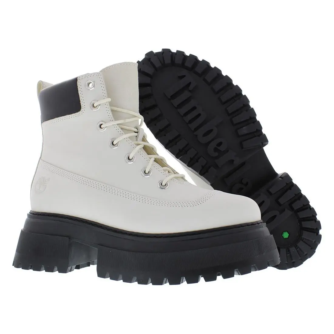Timberland Sky 6 Inch Lace Up Boot Womens Shoes Size 8.5 Color: White
