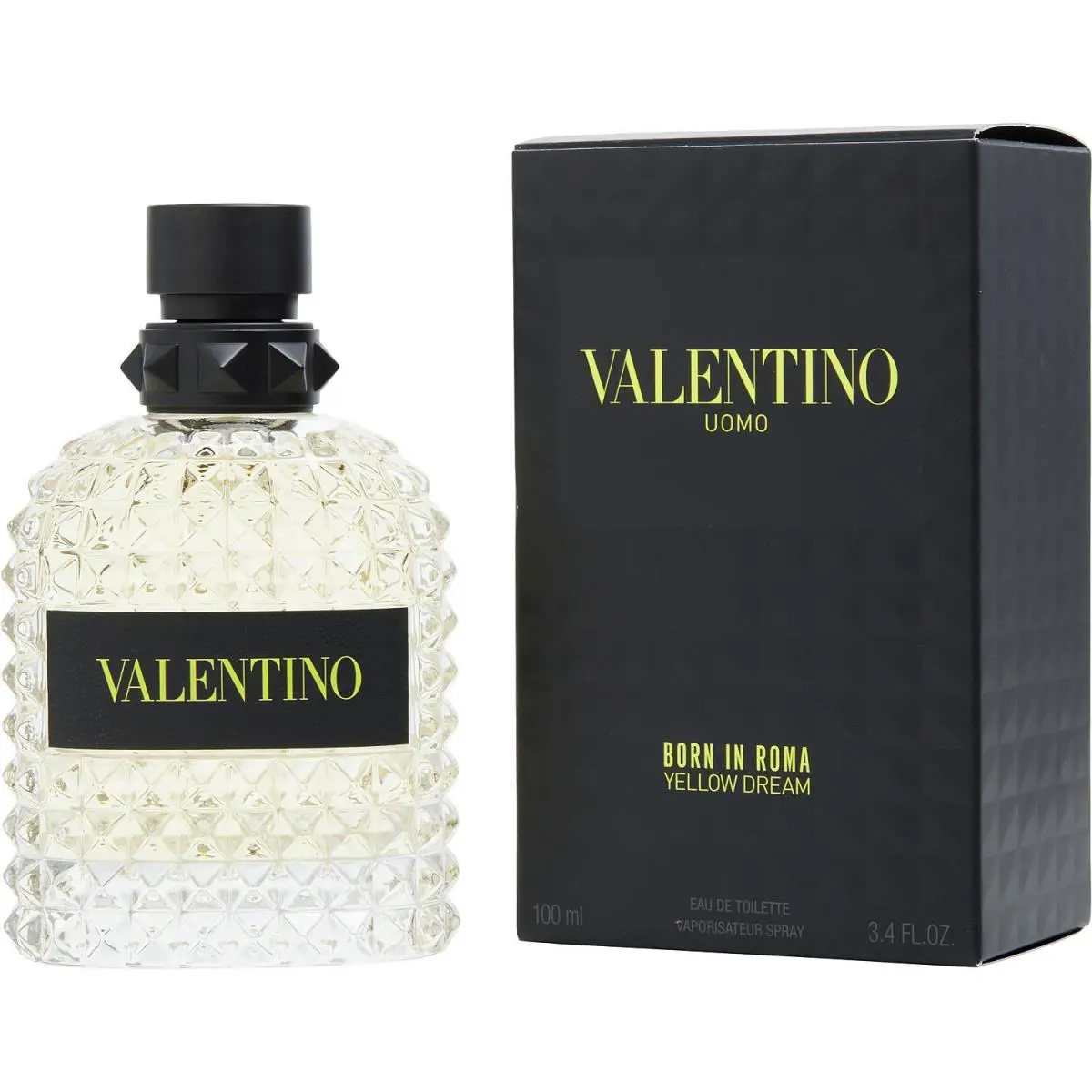 Valentino Uomo Born In Roma Yellow Dream Edt Spray For Men 3.4 oz / 100 ml