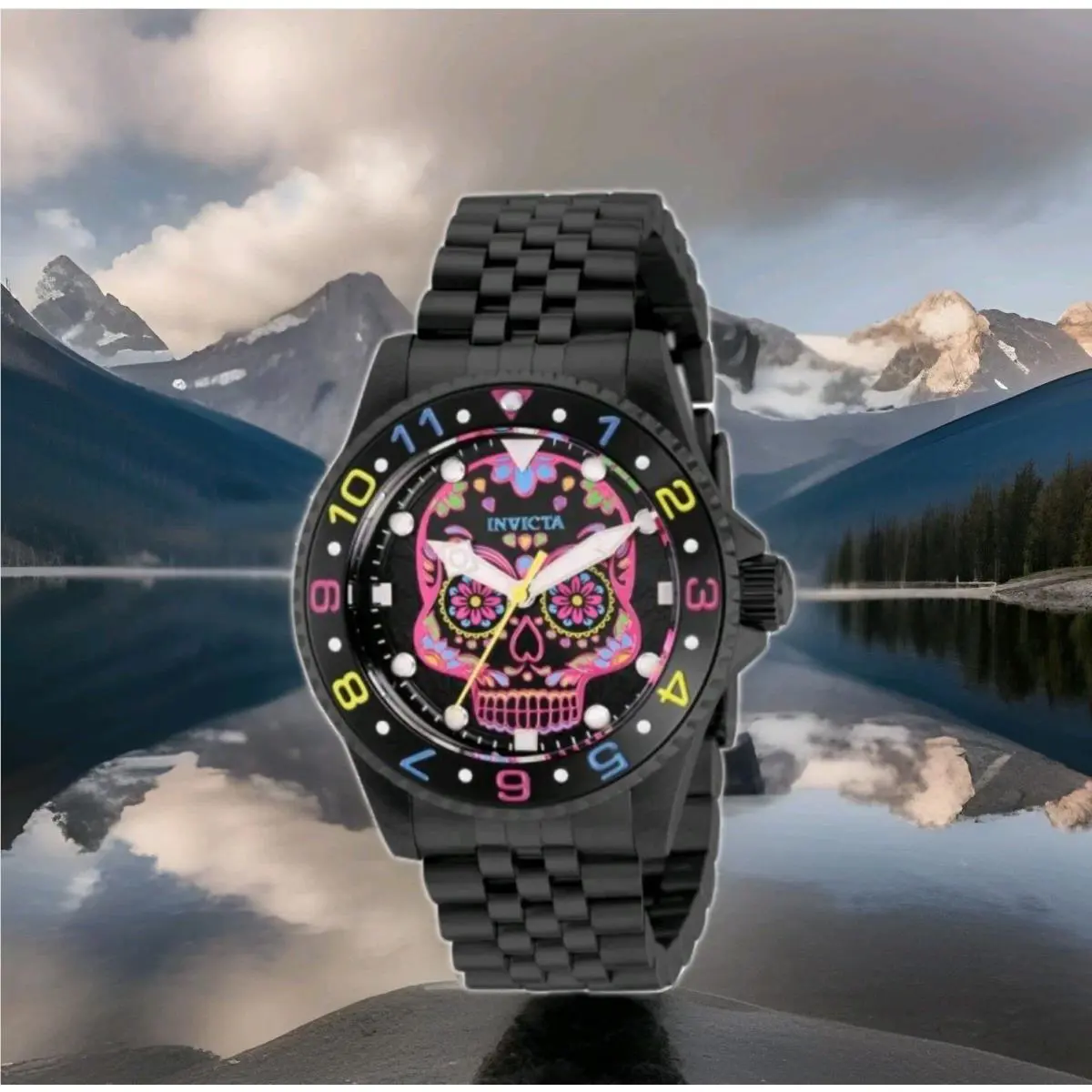 36859 - Invicta Pro Diver Dia De Los Muertos Men`s Watch - 40mm Black
