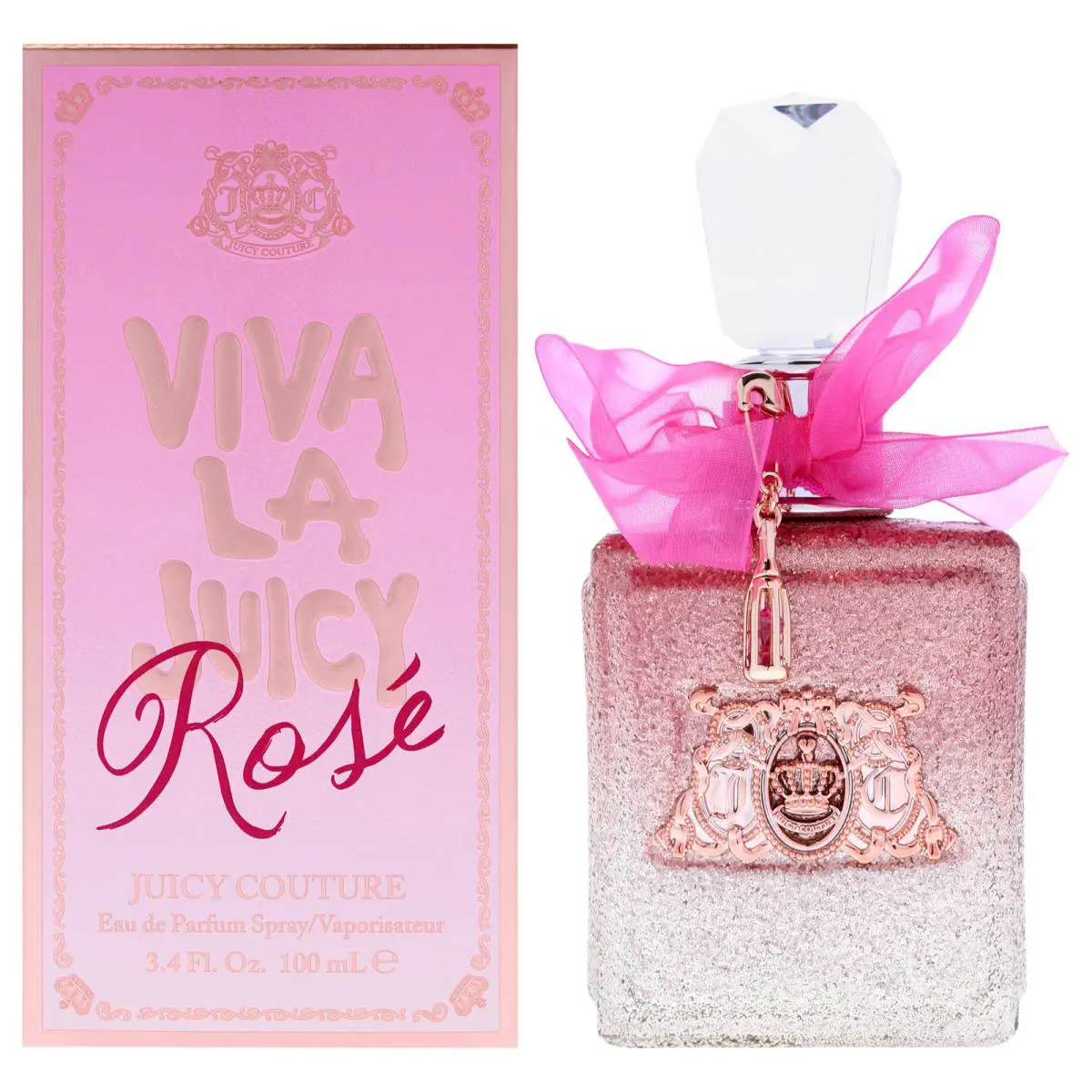 2 Pack Viva La Juicy Rose by Juicy Couture For Women - 3.4 oz Edp Spray