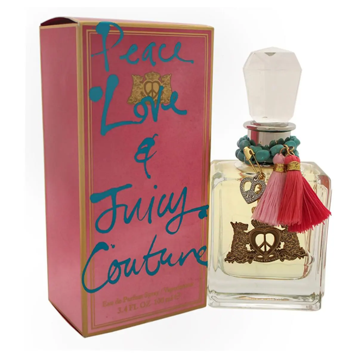2 Pack Peace Love Juicy Couture by Juicy Couture For Women - 3.4 oz Edp Spray