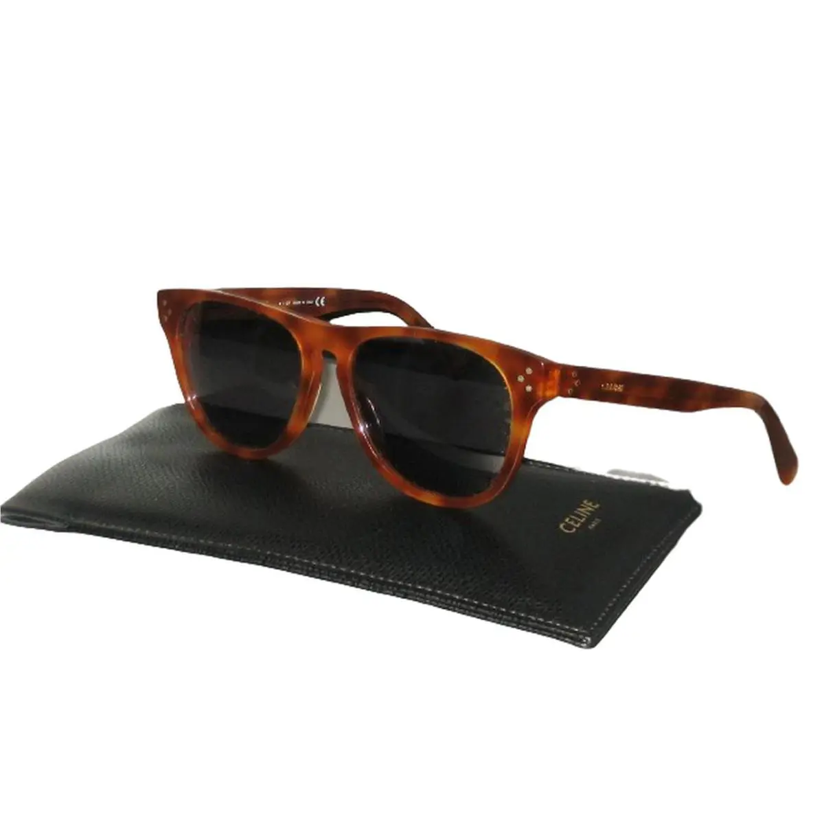 Celine CL40102I 53V Havana Oval Sunglasses Made In Italy