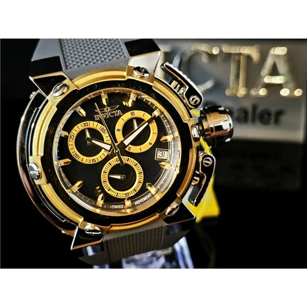 Invicta Coalition Gray Forces X-wing Swiss Eta G10 Caliber Men Watch Strap 46mm
