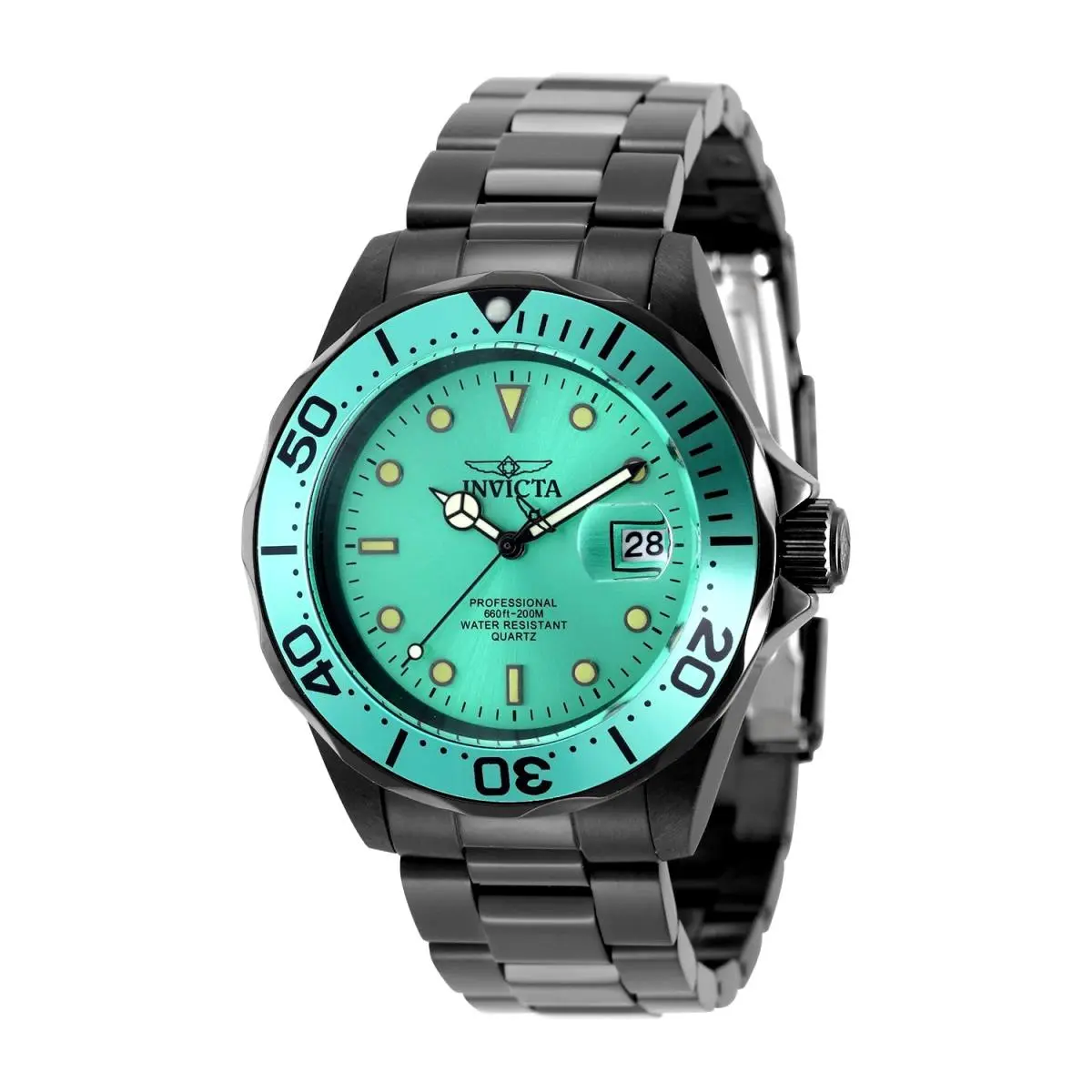 Invicta Pro Diver Men`s Watch - 40mm. Stainless Steel Black 49914 200M WR