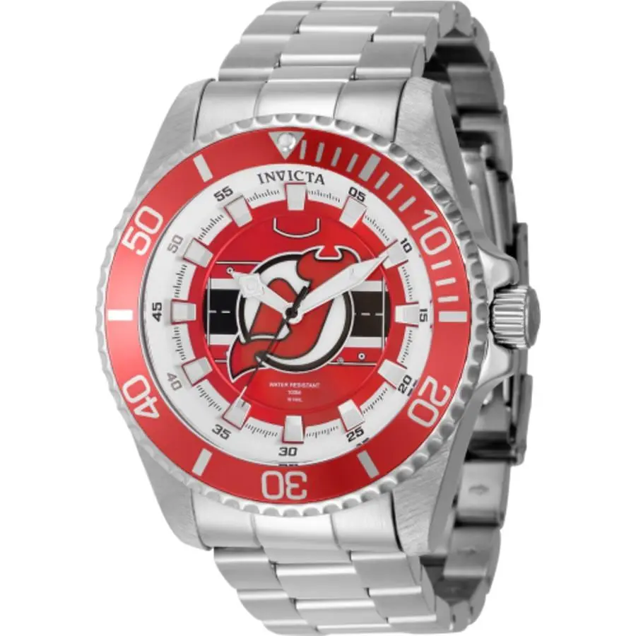 Invicta 42253 Nhl Red Dial 47 mm Men`s Watch