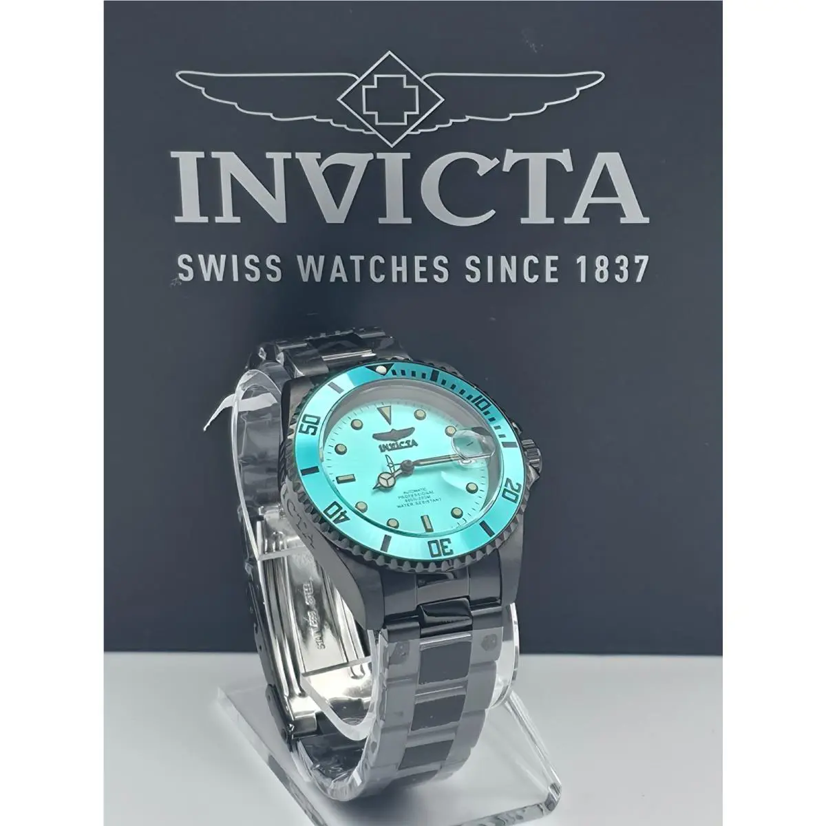 Invicta Pro Diver Automatic Men`s Watch 40mm Black Blue Face 49912