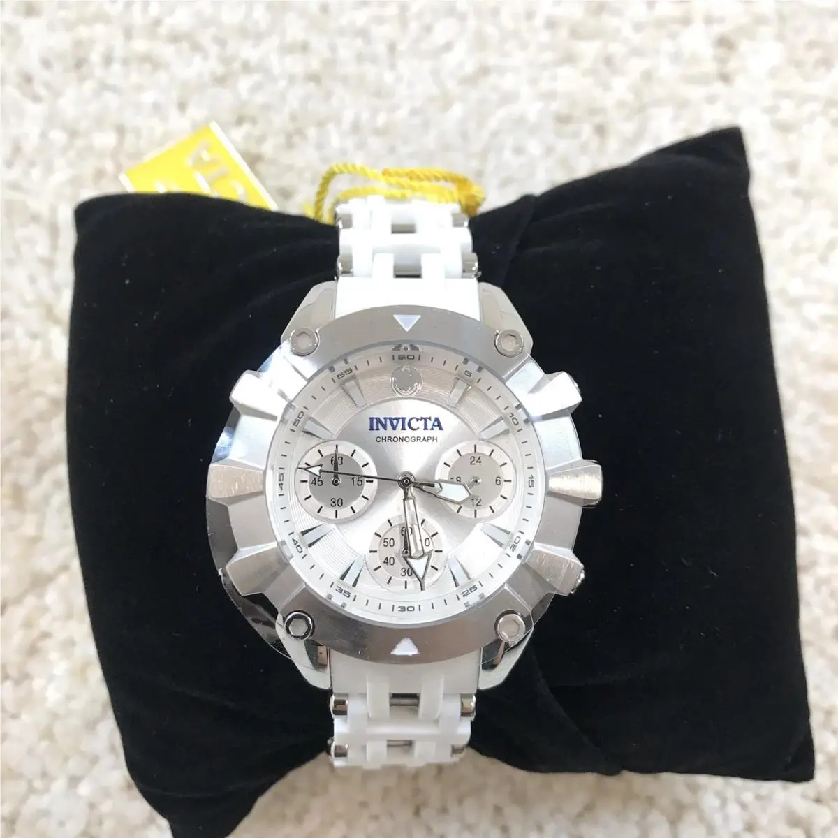Invicta Sea Spider Womens Chronograph Watch 38mm White 42219
