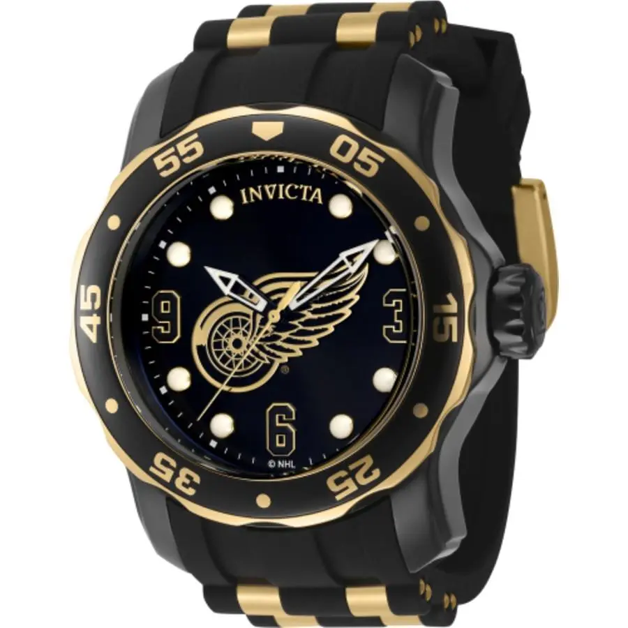 Invicta 42314 Nhl Black Dial 48 mm Men`s Watch
