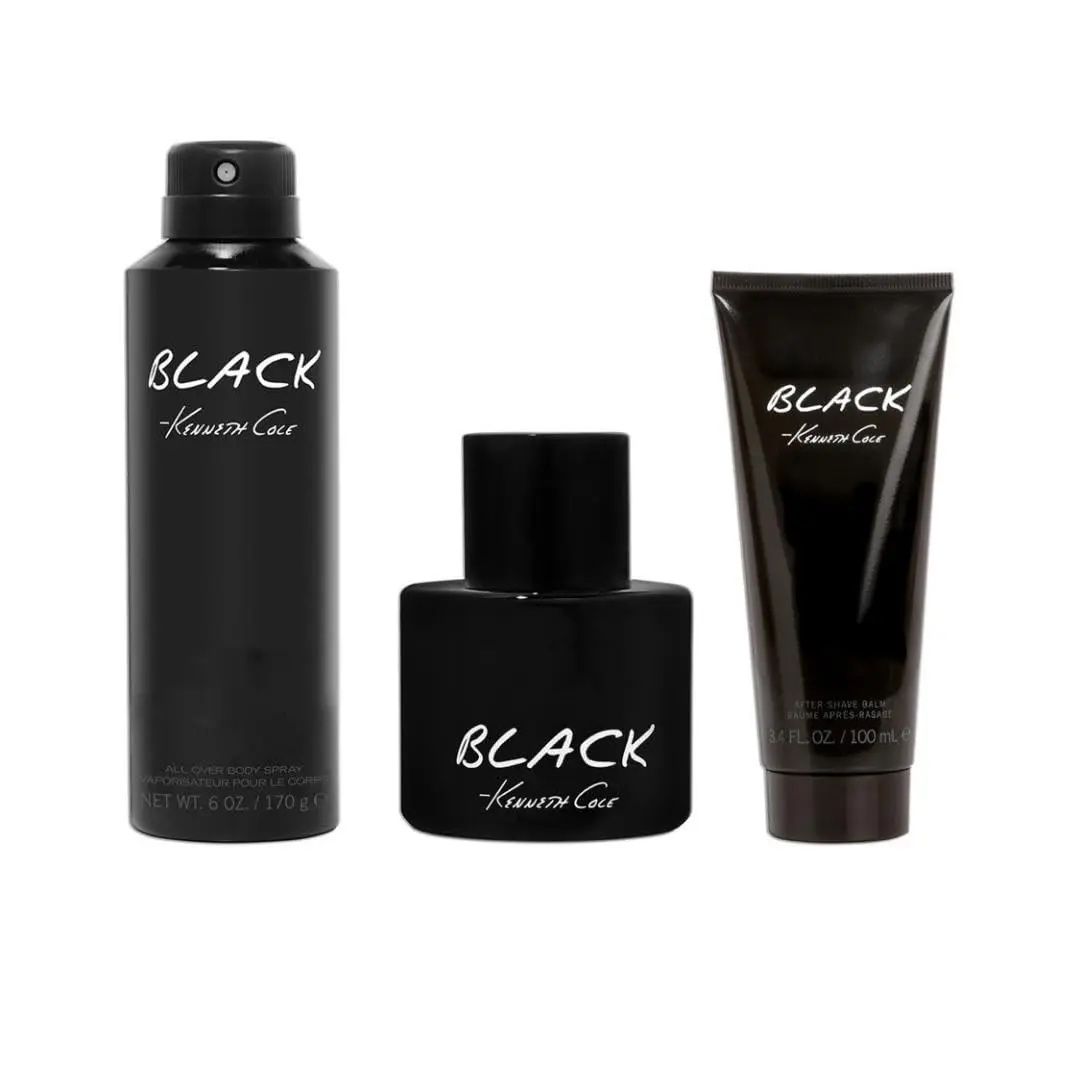 Black Eau de Toilette 3 PC Gift Set For Men by Kenneth Cole