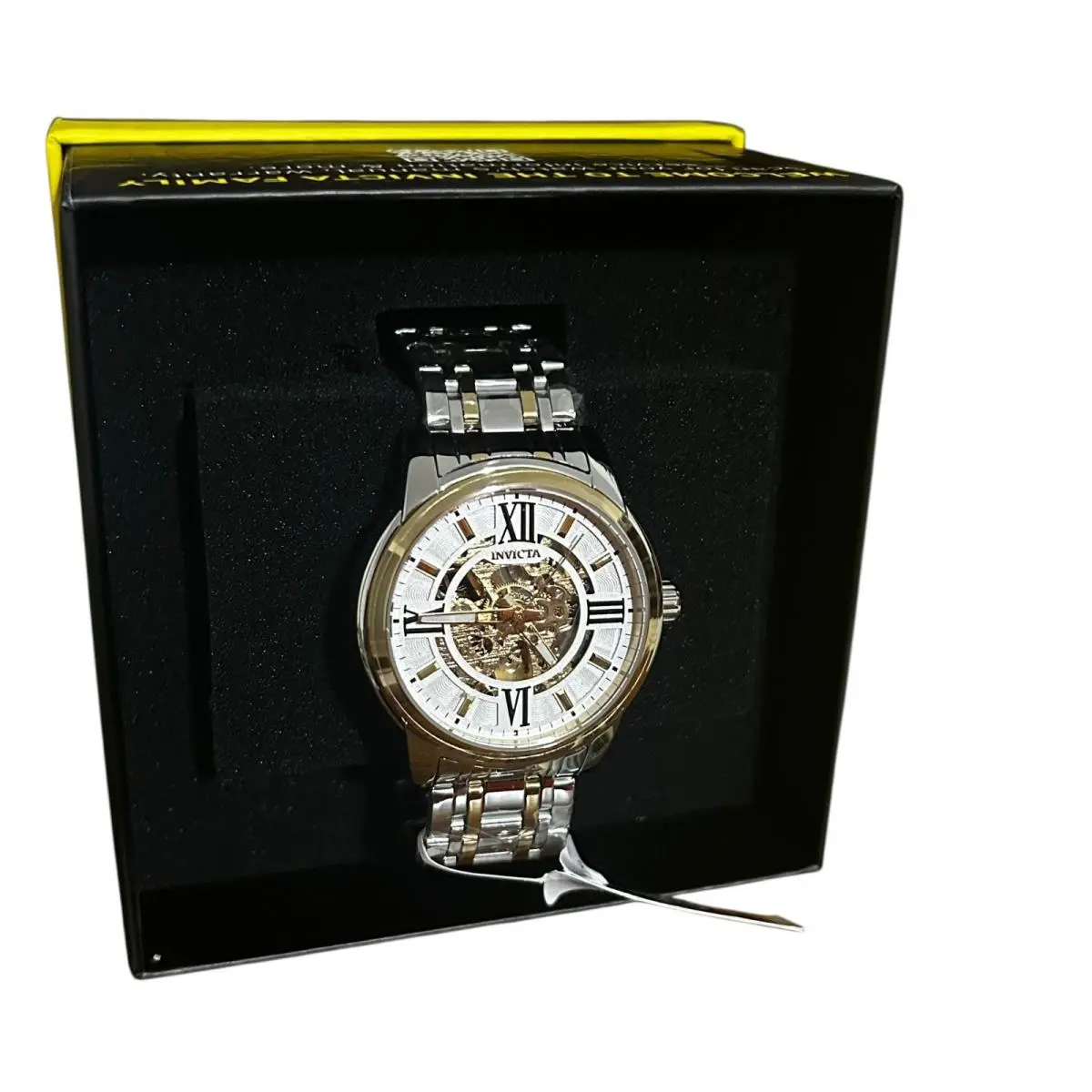 Invicta Men`s Objet D Art Auto Skeleton Dial Watch Gold Steel 69130 229.00