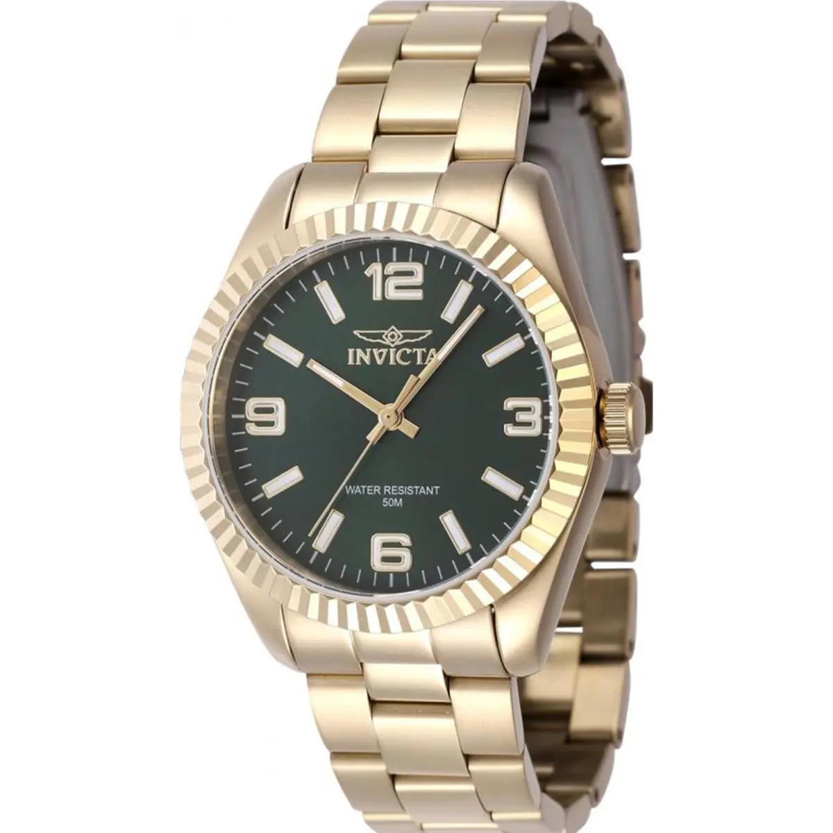 Invicta Women`s 47474 Specialty Quartz 3 Hand Green Dial Watch