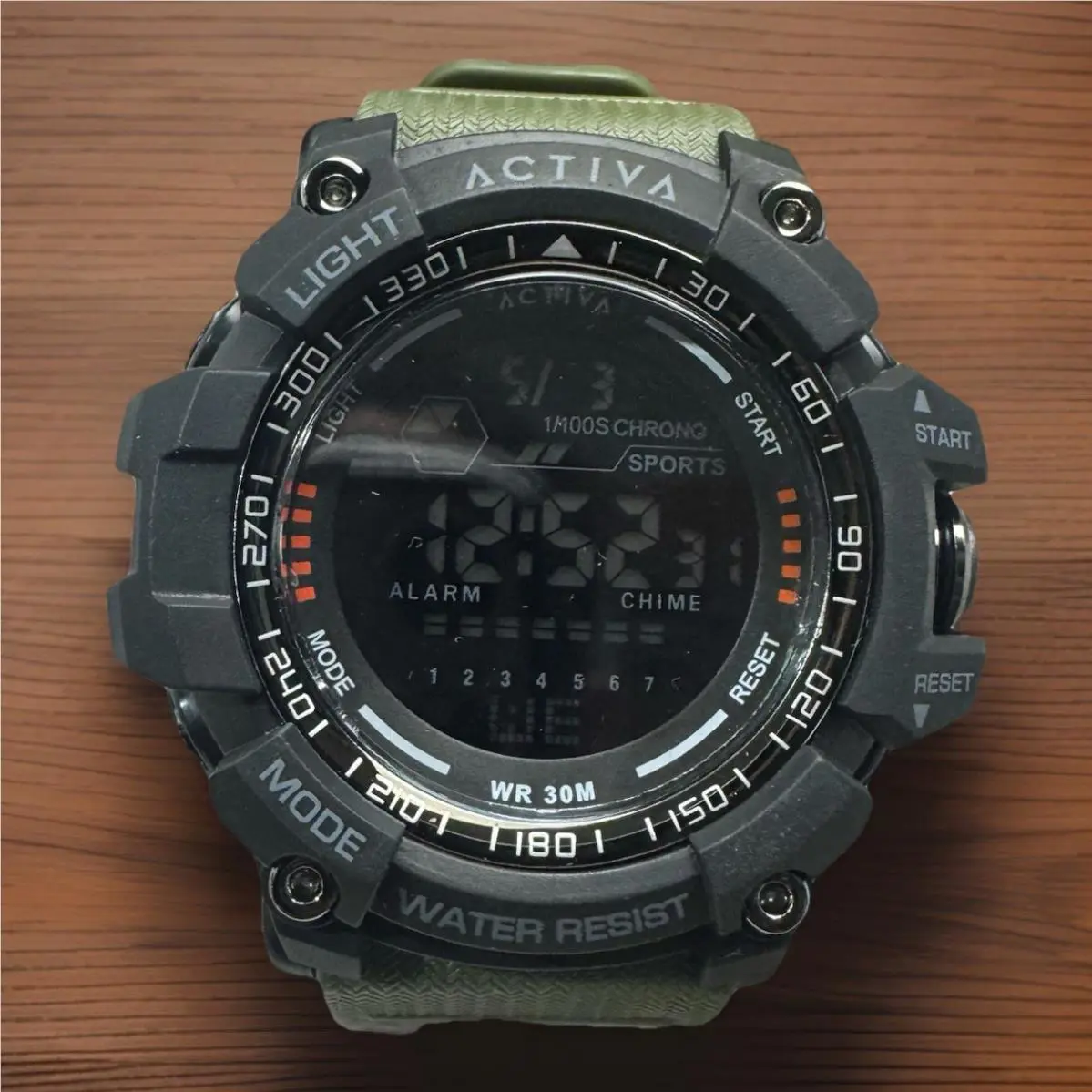 Activa Invicta Watch Men 56mm Digital Watch Black Green Shock Military