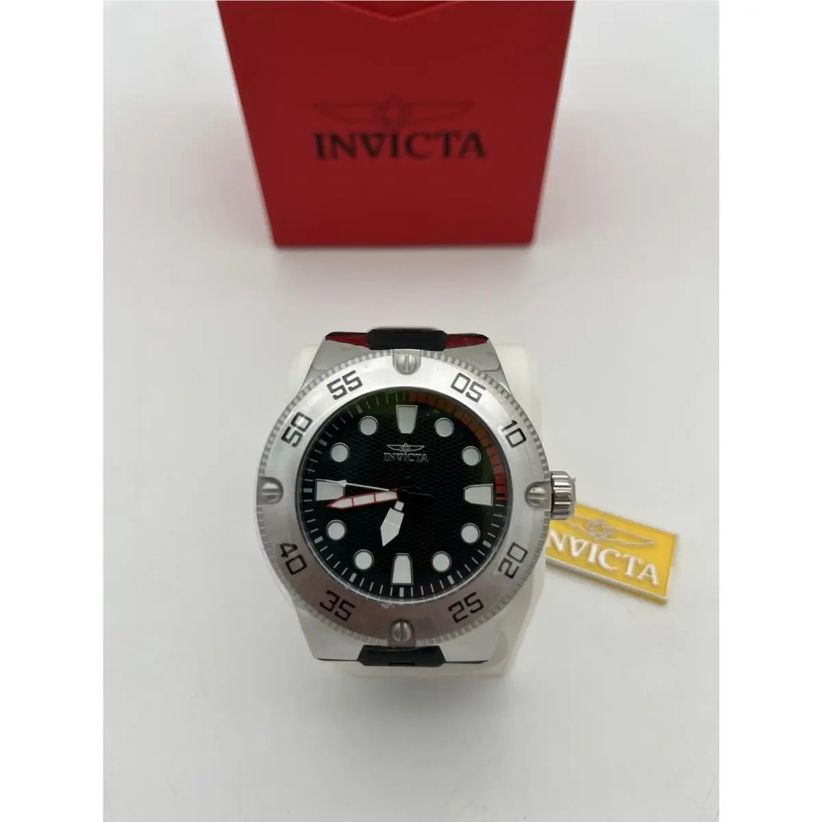 Invicta Pro Diver 52mm Stainless Steel Case with Black Silicone Strap 17916