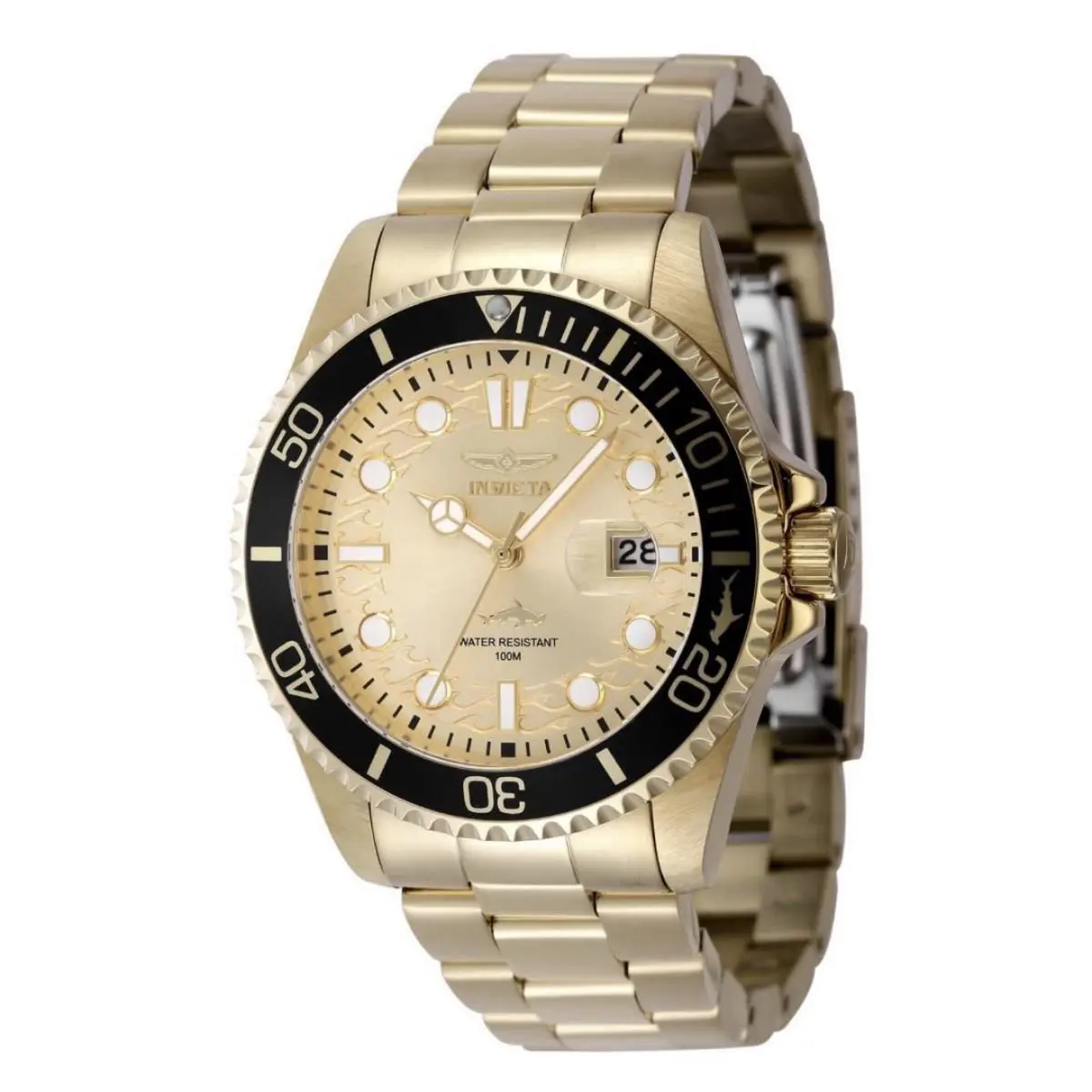 Invicta Pro Diver Men`s Watch - 43mm Gold