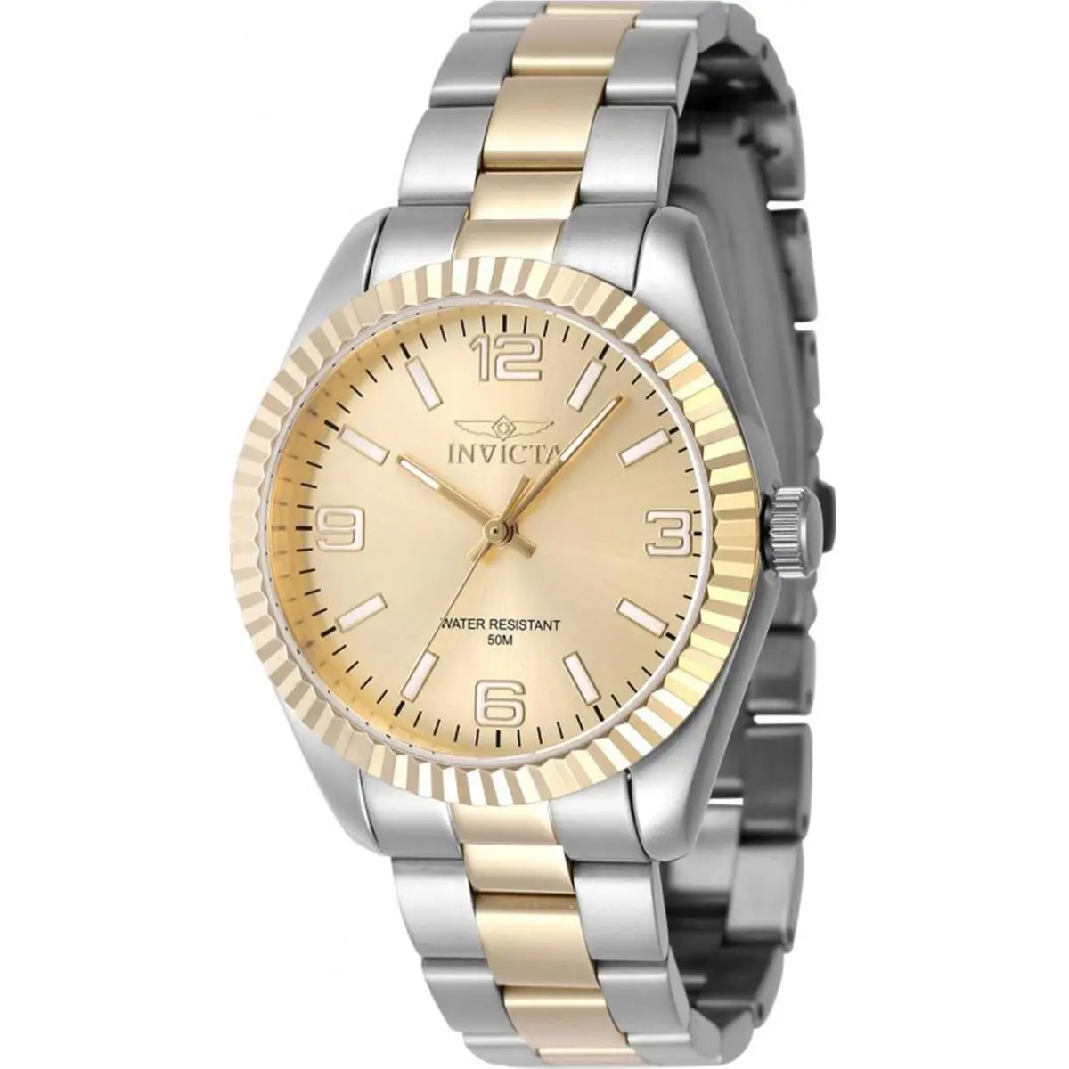 Invicta Women`s 47472 Specialty Quartz 3 Hand Gold Dial Watch