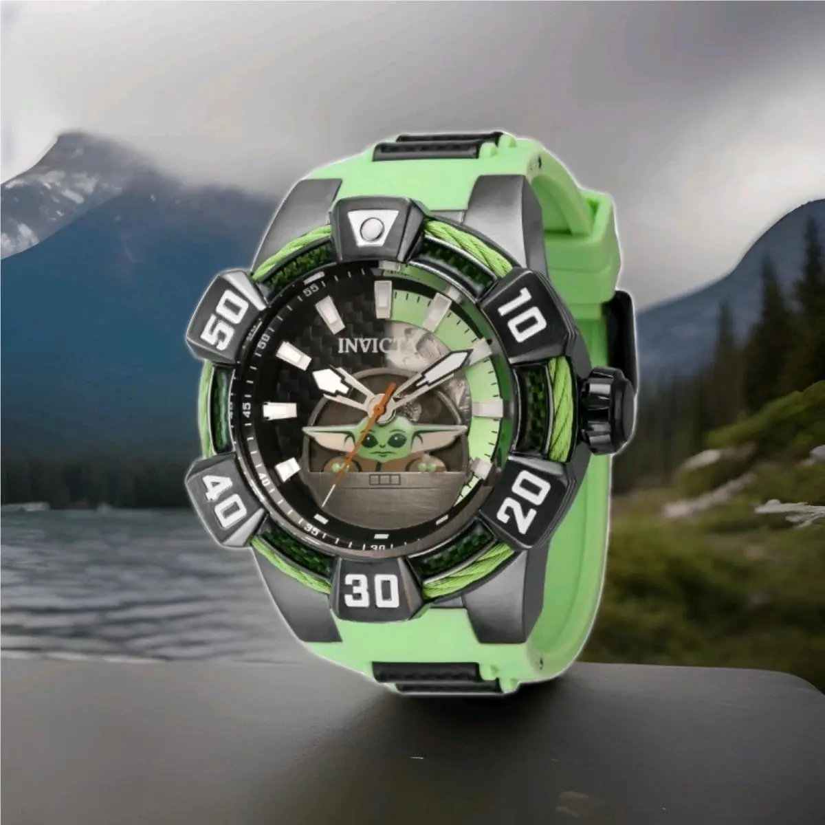 Invicta Star Wars The Child Automatic Men`s 52mm Baby Yoda Limited Watch 40618