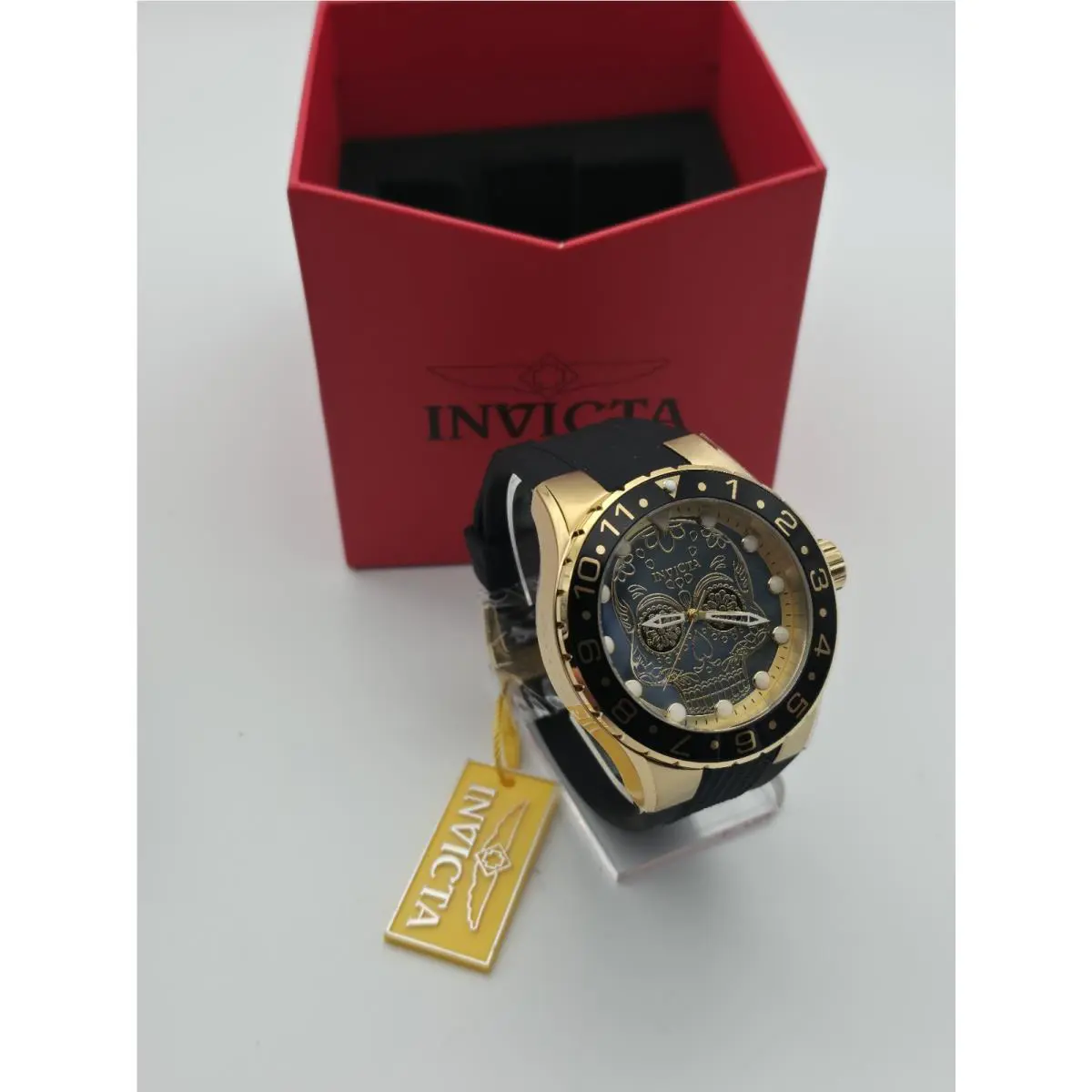 Invicta Aviator Dia De Los Muertos Men`s Watch w/ Mop Dial - 50mm Black 36856
