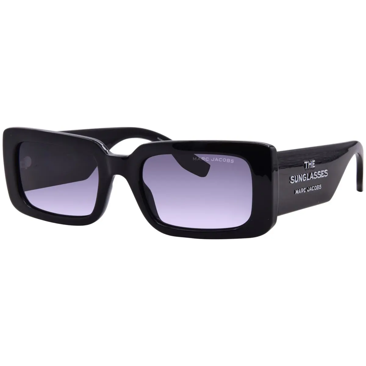 Marc Jacobs 804/S 807/9O Sunglasses Women`s Black/dark Grey Shaded 53mm - Frame: Black, Lens: Gray