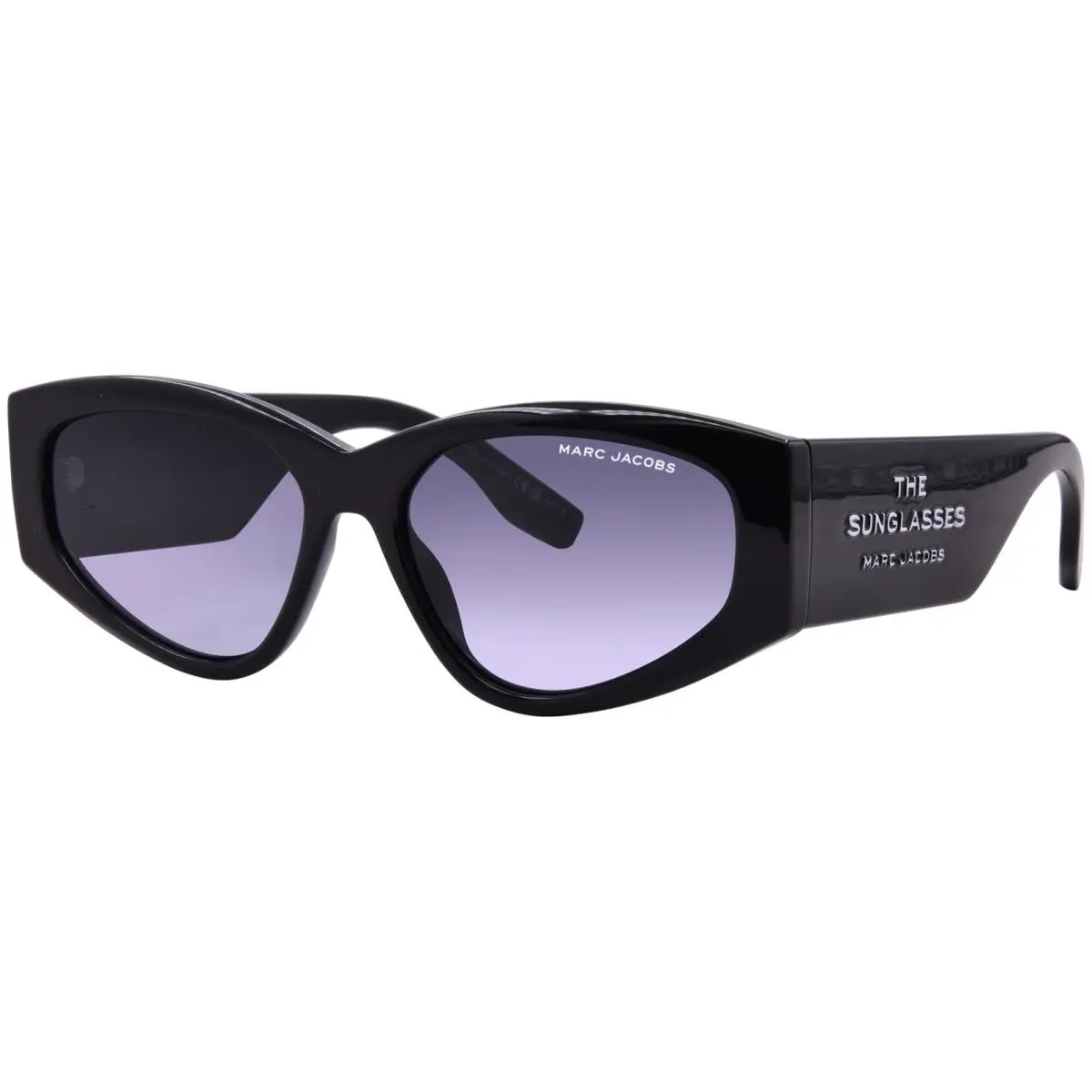 803/S 807/9O Sunglasses Women`s Black/dark Grey Shaded Cat Eye 56mm by Marc Jacobs