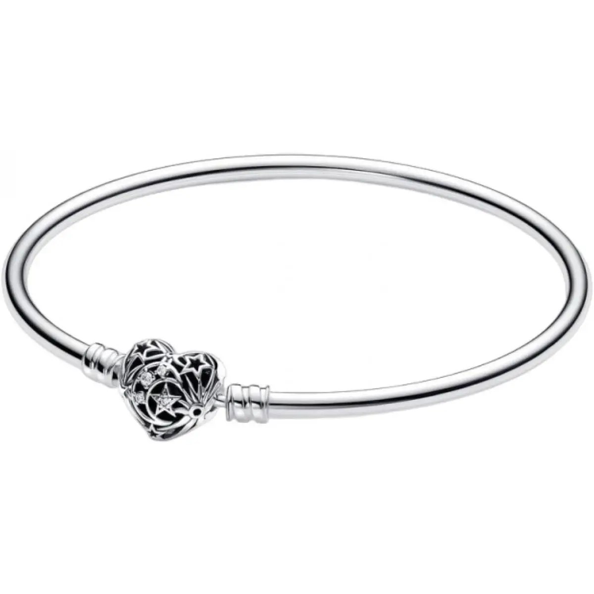 Pandora Moments Celestial Heart Clasp Bangle 593400C01-17