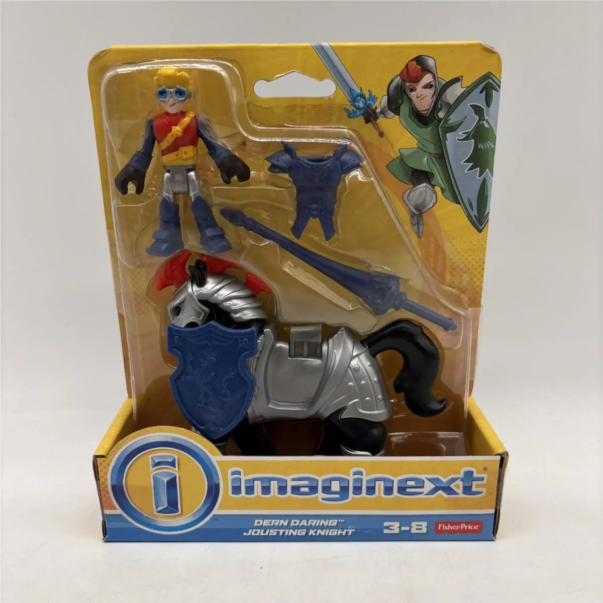 2014 Rare Fisher-price Imaginext Dern Daring Jousting Knight